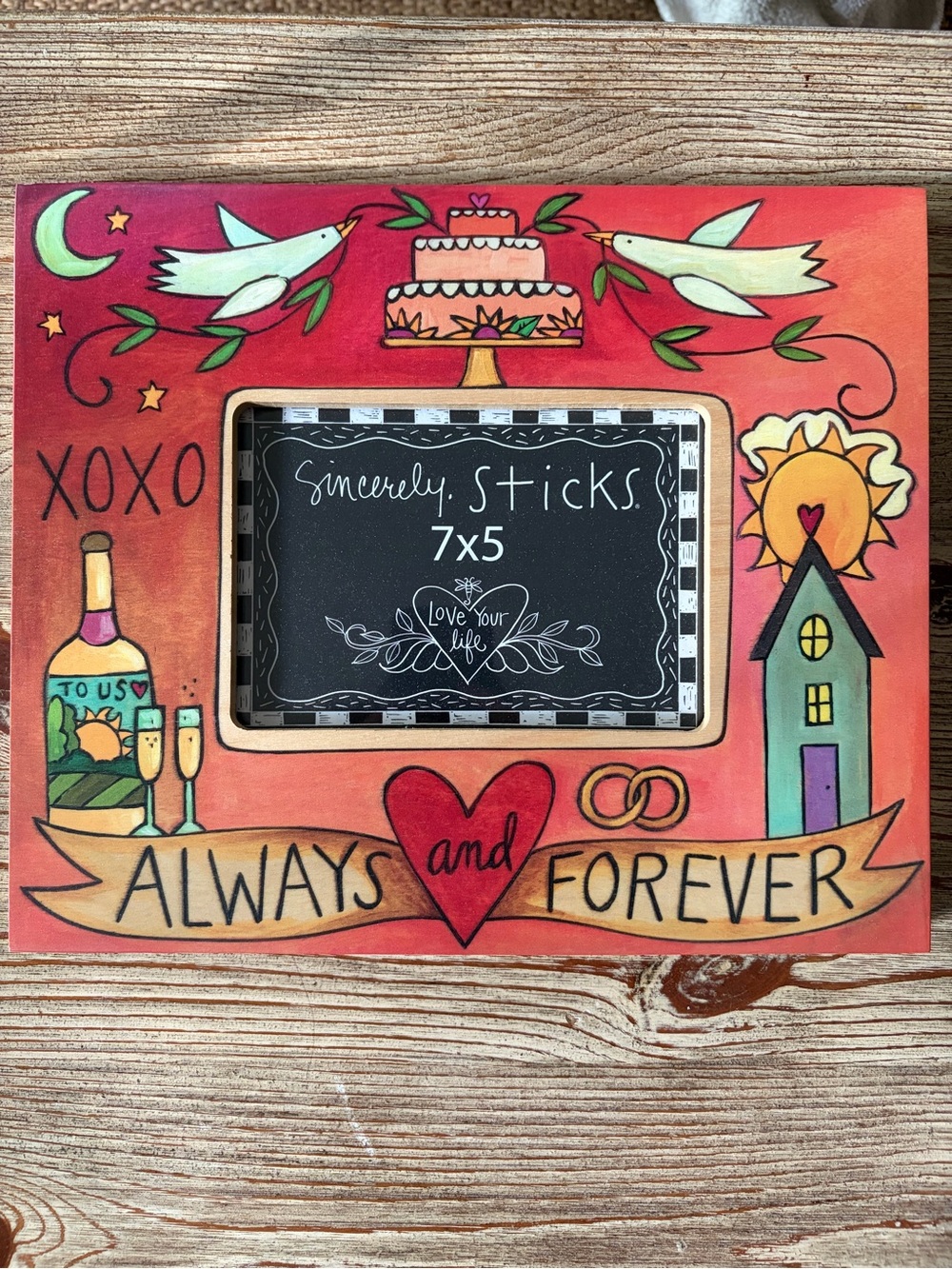 Always and Forever Red Decorative Photo Frame - Home Accents